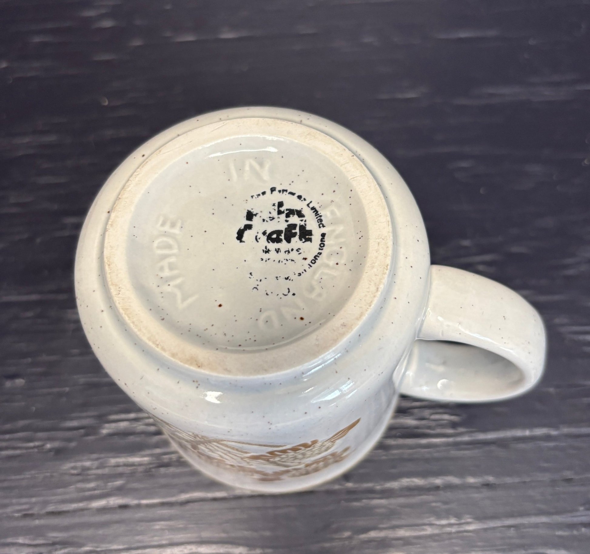 Kiln Craft Wildflowers Embossed English Ironstone Coffee Mug