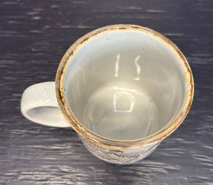 Kiln Craft Wildflowers Embossed English Ironstone Coffee Mug