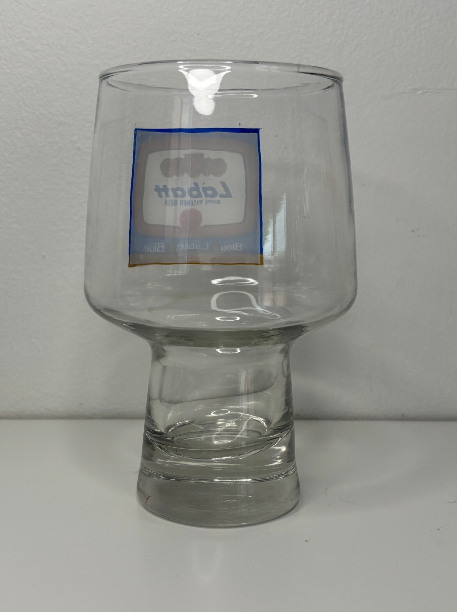 Labatts Blue Pilsner Beer Glass with Labatts Blue logo