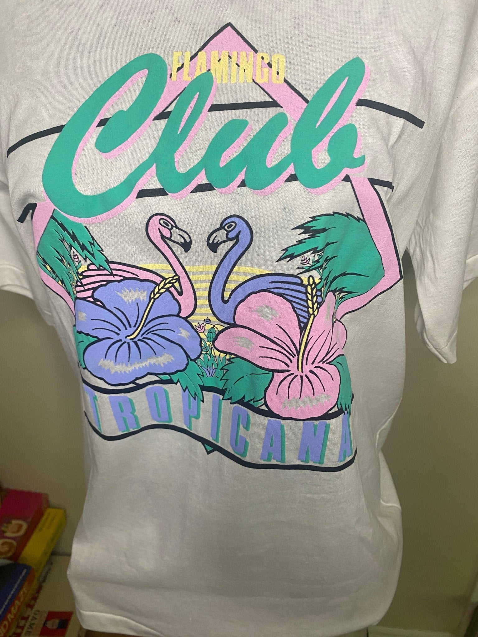 Lady Foot Locker Flamingo Club Tropicana Women’s T Shirt Small - HLJ at HomeLady Foot Locker Flamingo Club Tropicana Women’s T Shirt SmallShort Sleeve T ShirtLady Foot Locker