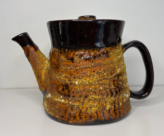 Laurentian Pottery Fat Lava Coffee Tea Pot