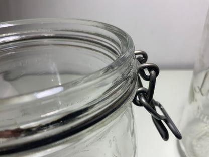 Le Parfait Glass Flour and Sugar Canisters Jars Containers