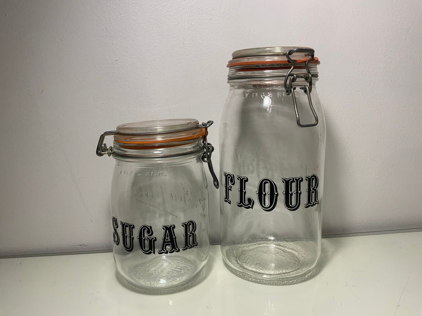 Le Parfait Glass Flour and Sugar Canisters Jars Containers Set - HLJ at HomeLe Parfait Glass Flour and Sugar Canisters Jars Containers SetJarsLe Parfait