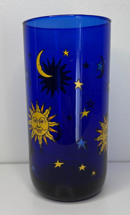 Libbey Celestial Cobalt Blue Highball Glass