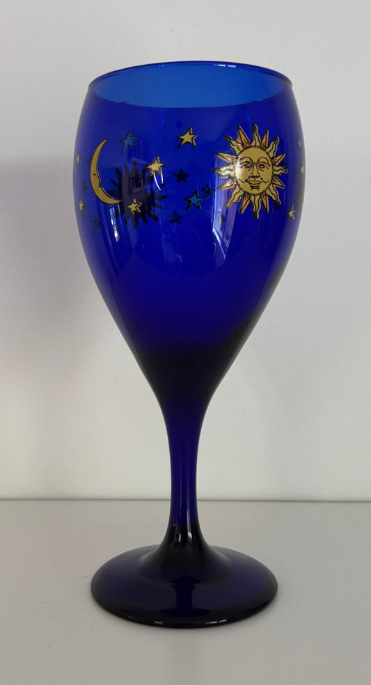 Libbey Celestial Cobalt Blue Wine Glasses