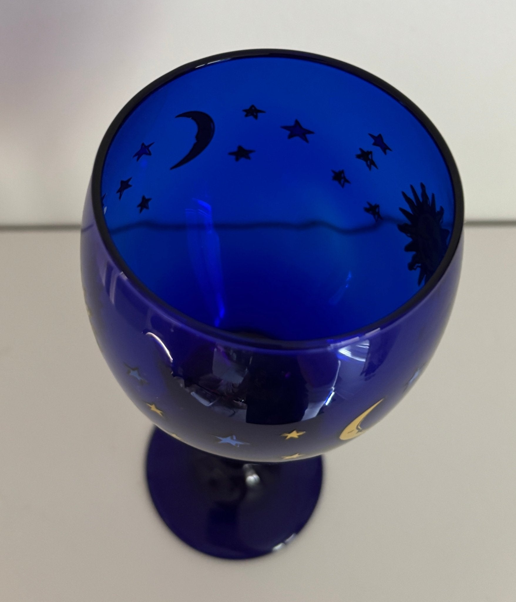 Libbey Celestial Cobalt Blue Wine Glasses