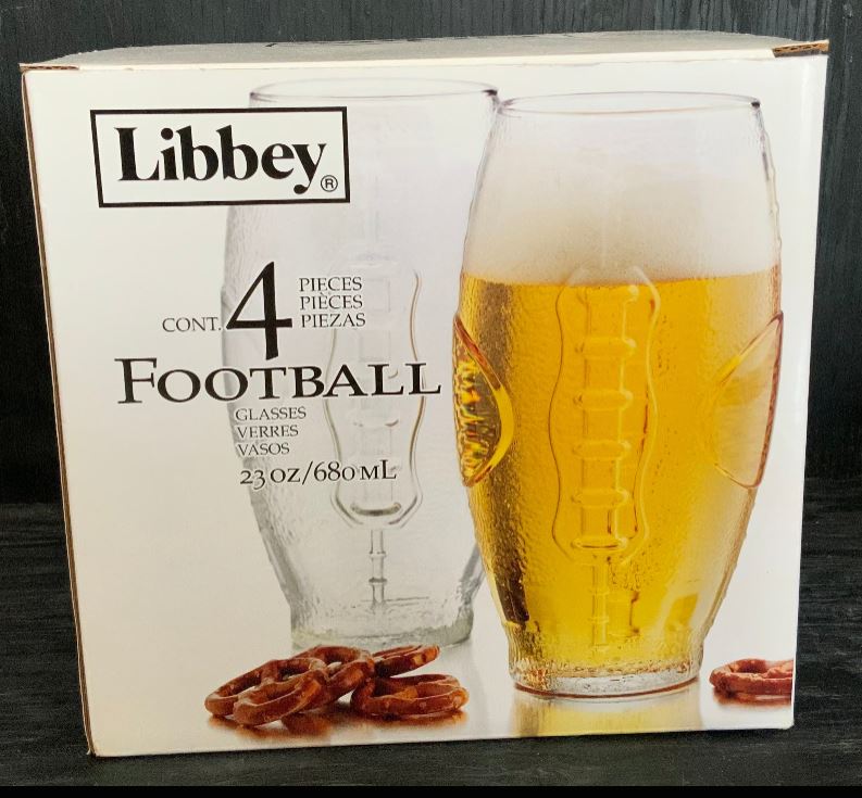 Libbey Football Shaped Glasses - HLJ at HomeLibbey Football Shaped GlassesTumblerLibbey