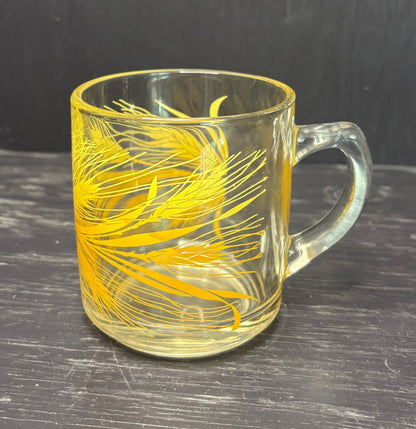 Libbey Golden Wheat Glass Coffee Mug