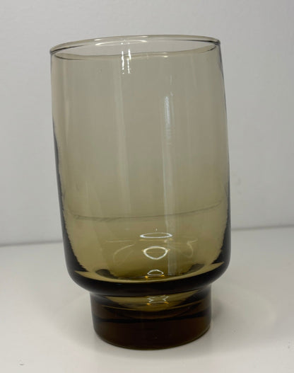 Libbey Tawny Smoke Finish Tumbler Drink Glasses