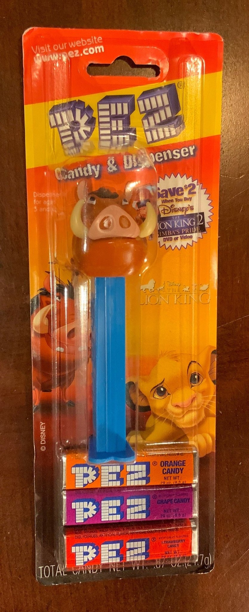 Lion King 2 Pez Dispensers New on Cards lot of 4 - HLJ at HomeLion King 2 Pez Dispensers New on Cards lot of 4Pez DispenserPez