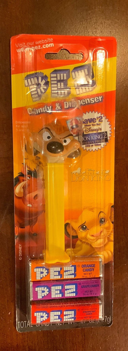 Lion King 2 Pez Dispensers New on Cards lot of 4