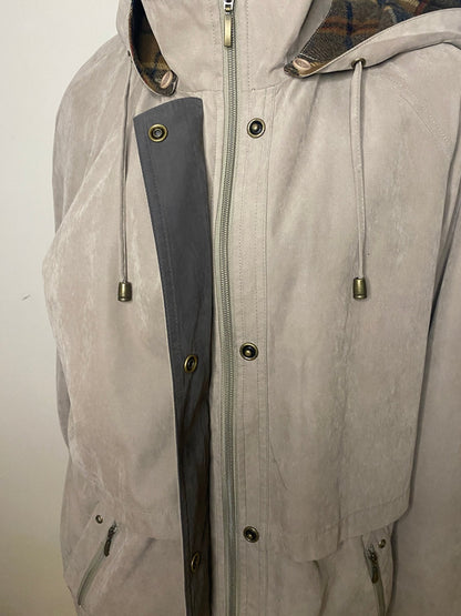 Liz Claiborne Soft Shell Lined Hooded Tan Women’s Coat