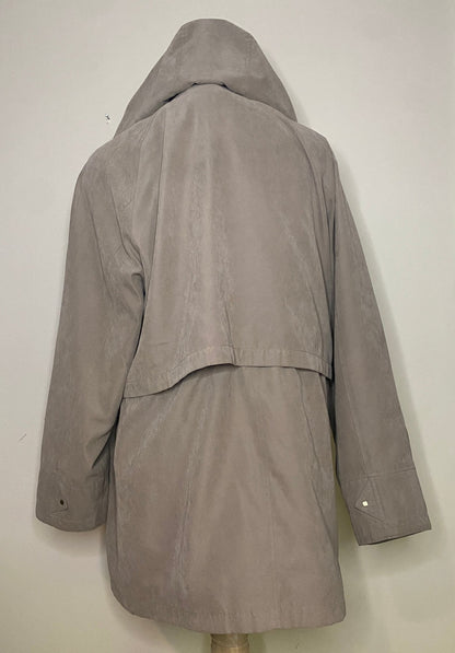 Liz Claiborne Soft Shell Lined Hooded Tan Women’s Coat