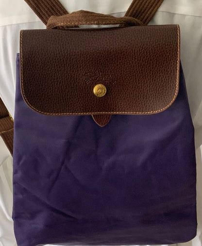 Longchamp Le Pliage Purple Backpack