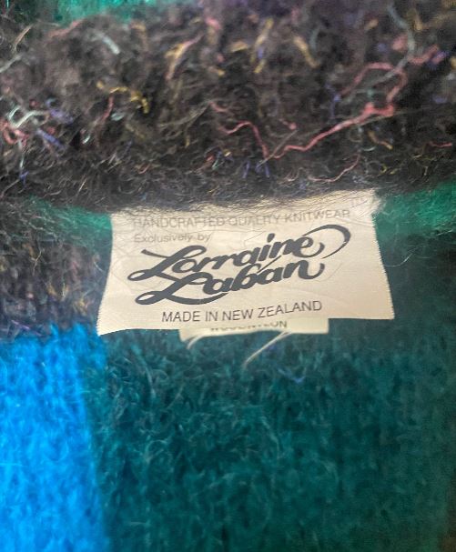 Lorraine Laban New Zealand Vintage Mohair Women’s Cardigan Sweater