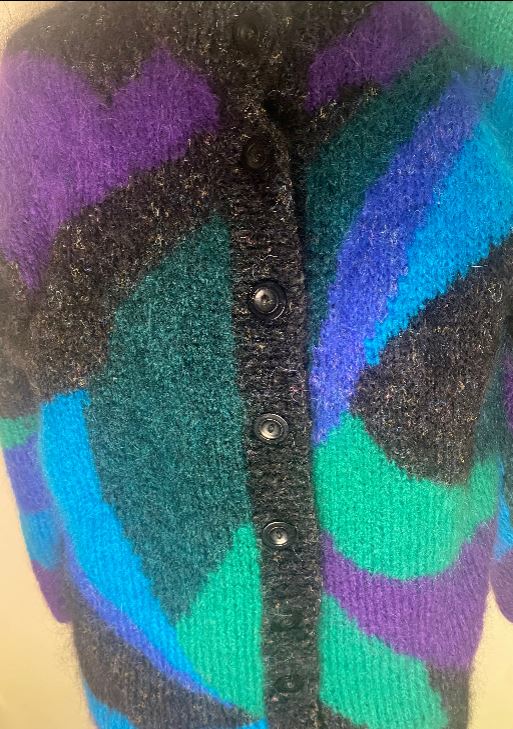 Lorraine Laban New Zealand Vintage Mohair Women’s Cardigan
