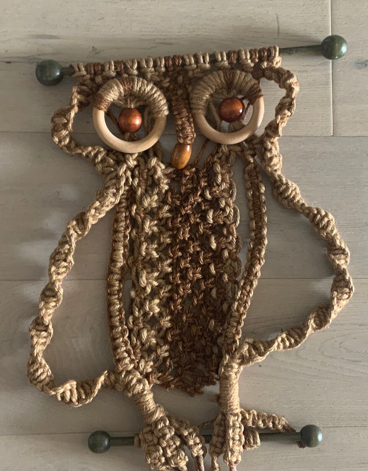 Macramé Owl Wall Hanger - HLJ at HomeMacramé Owl Wall HangerWall ArtHLJ at Home