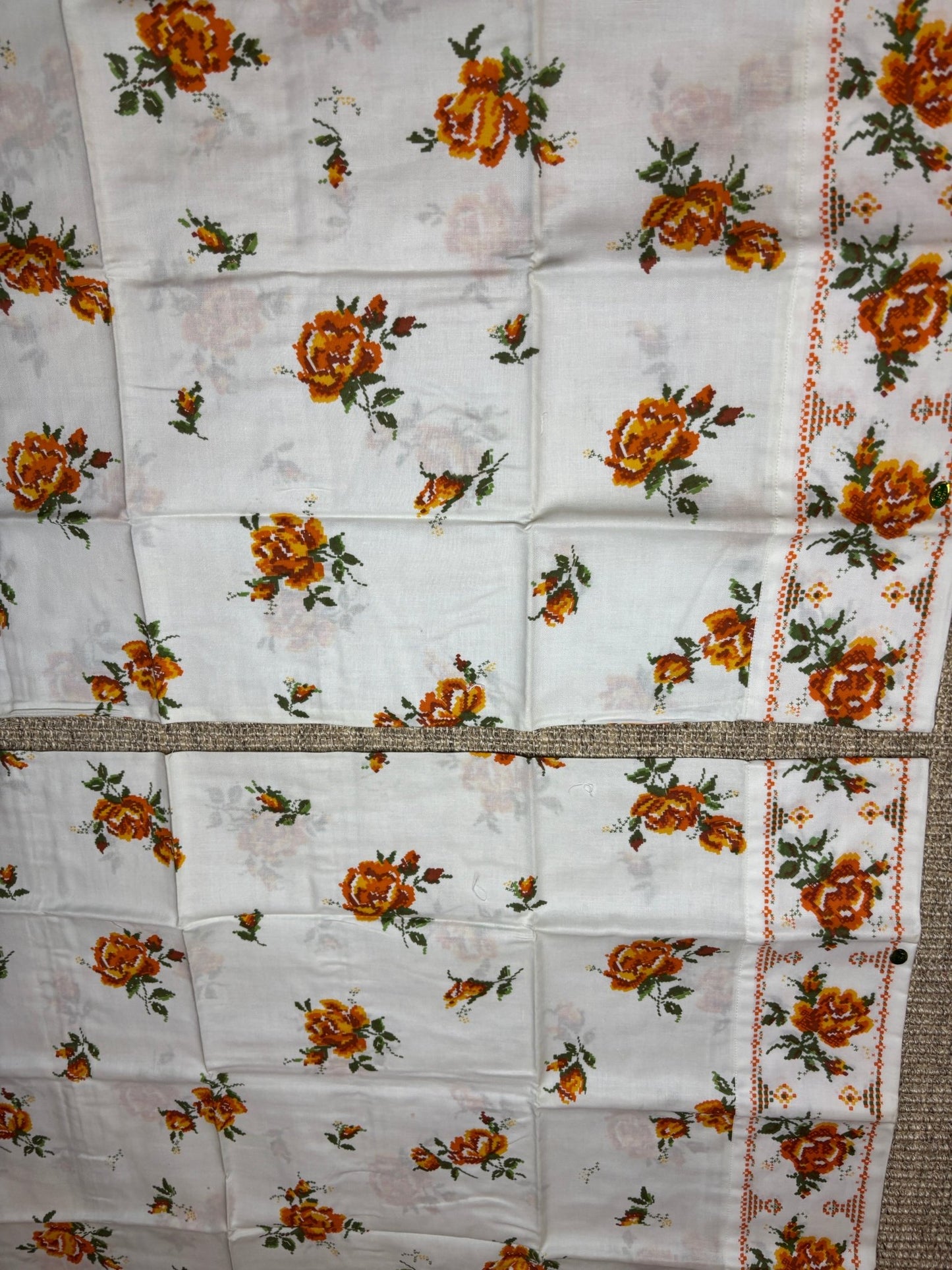 Orange Flower Pillowcases