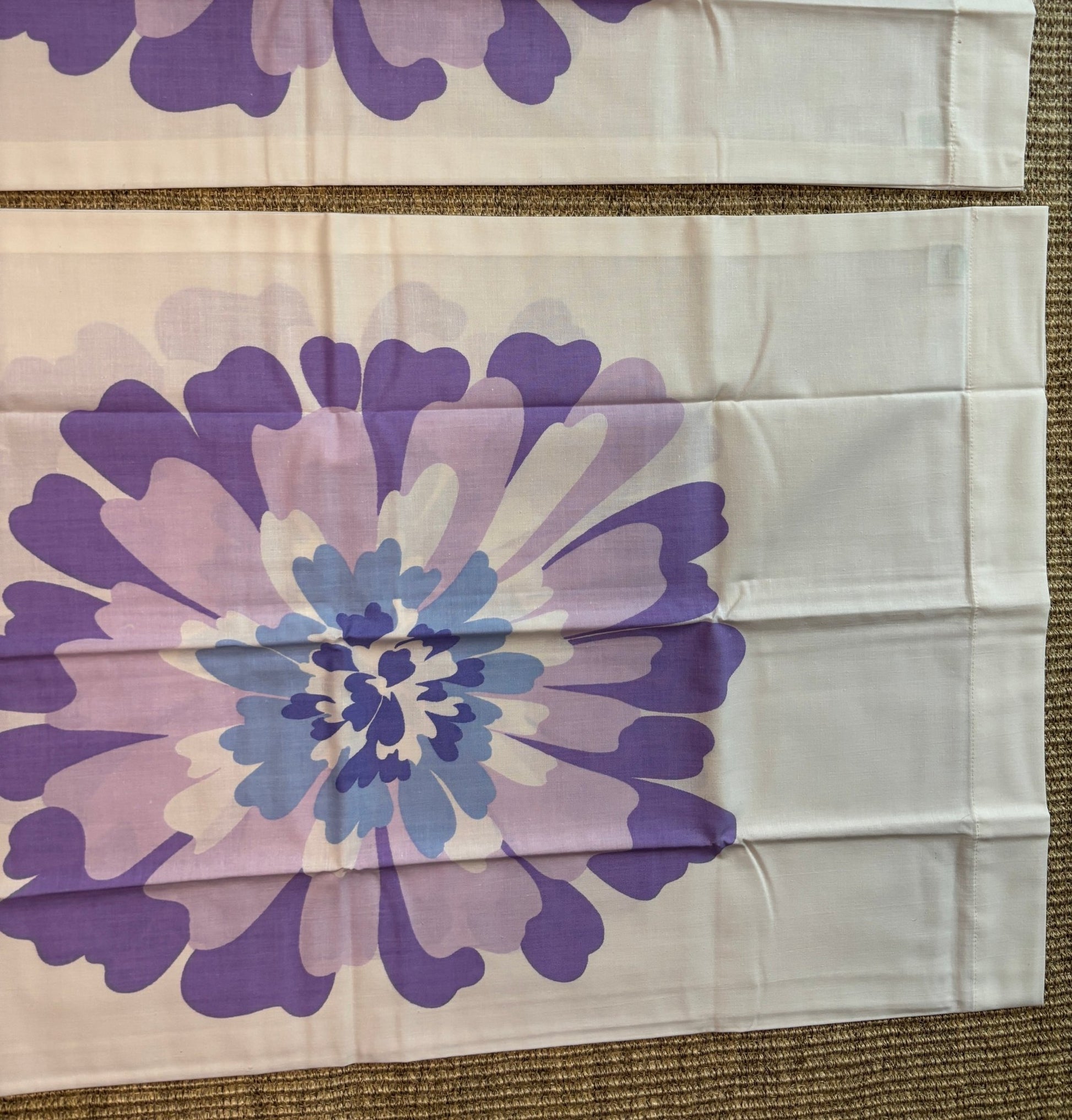 Made in Canada Purple Floral vintage Pillowcases