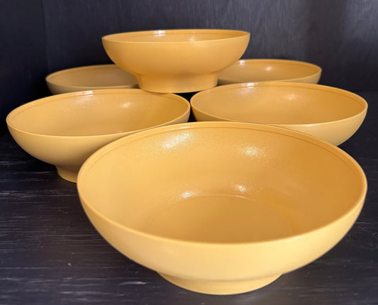Made in Canada Tupperware Harvest Gold Stackable Bowls Set