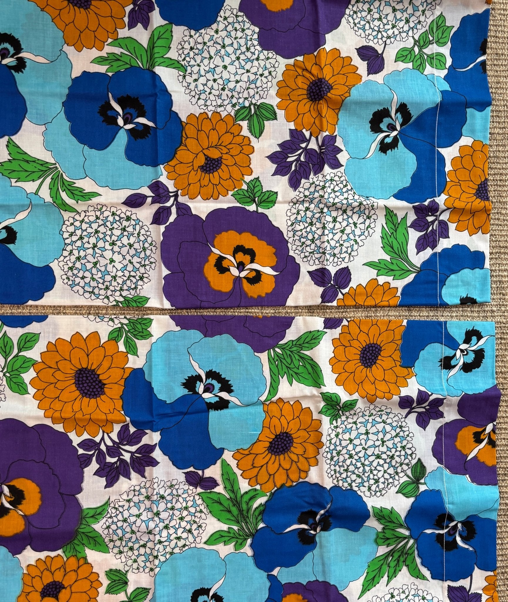 Wabasso Blue Floral Pillowcases