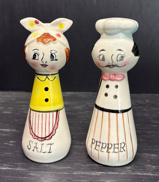 Made in Japan Chef Salt and Pepper Shakers