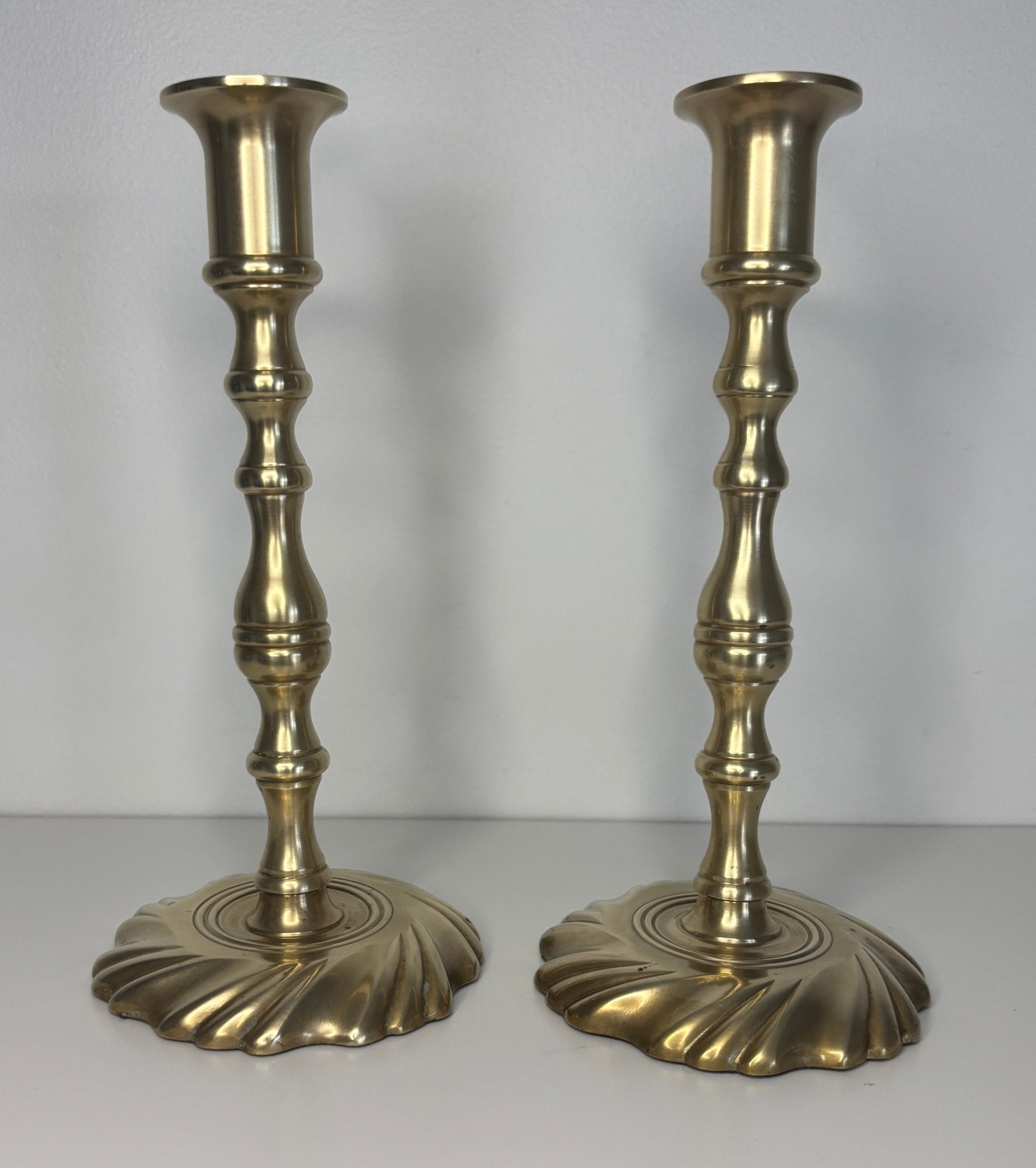 Made in Portugal Vintage Brass Candlestick Holders
