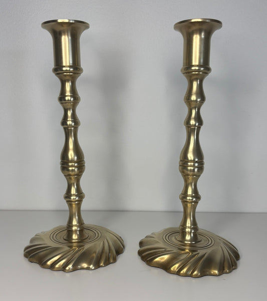 Made in Portugal Vintage Brass Candlestick Holders