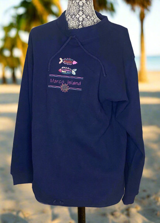 Marco Island Vintage Embroidered Women’s Sweatshirt