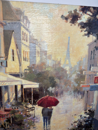 Cafe de Ville Fine Art on Canvas Painting