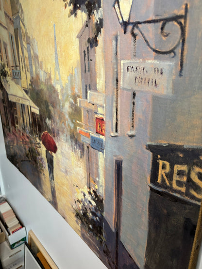 Marilyn Simandle Cafe de Ville Painting