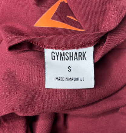 Maroon Gymshark Tank Top Muscle Shirt Adult Small