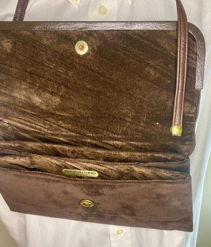 Mastercraft Leather Canada Brown Suede Convertible Purse