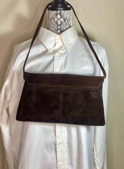 Mastercraft Leather Canada Brown Suede Convertible Purse