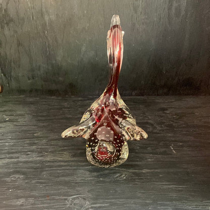 Mid Century Hand Blown Murano Glass Swan Sculpture