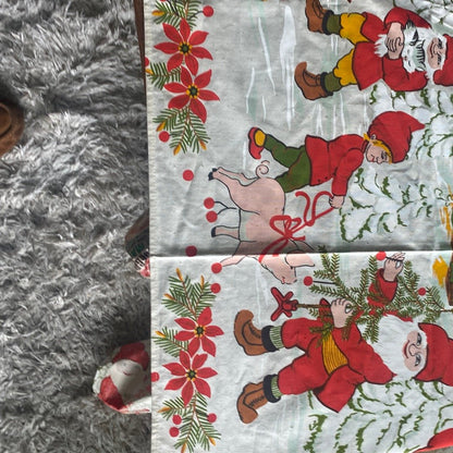 Mid Century Modern Christmas Tablecloth