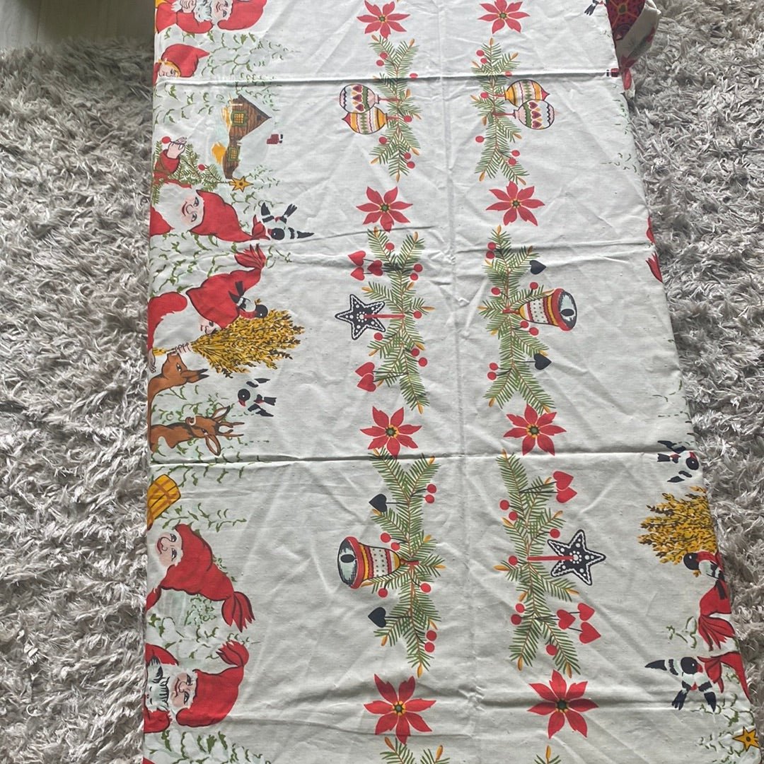 Mid Century Modern Christmas Tablecloth - HLJ at HomeMid Century Modern Christmas TableclothTableclothVintage