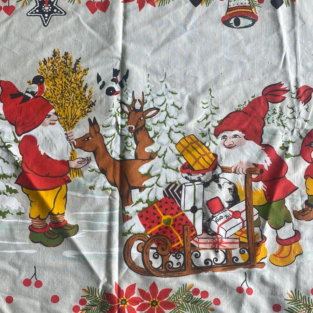 Mid Century Modern Christmas Tablecloth - HLJ at HomeMid Century Modern Christmas TableclothTableclothVintage