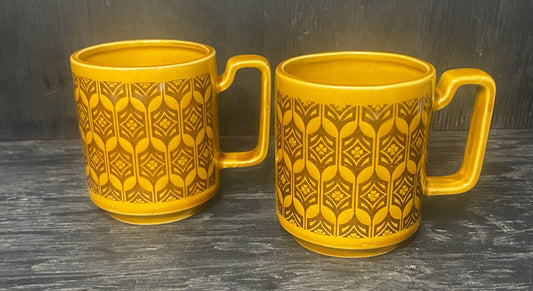 Mid Century Modern Retro Made in Japan Coffee Mugs
