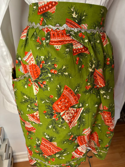 Mid Century Retro Christmas Apron