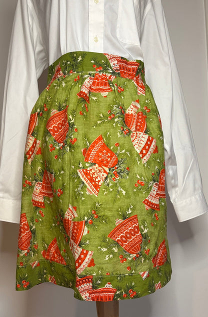 Mid Century Retro Christmas Theme Apron