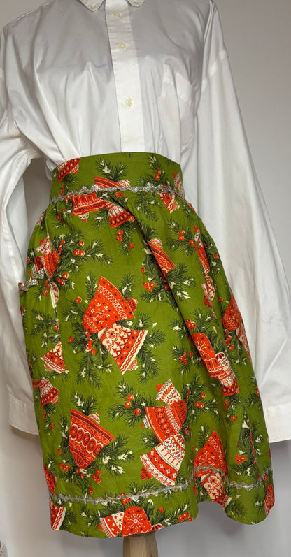 Mid Century Christmas Apron