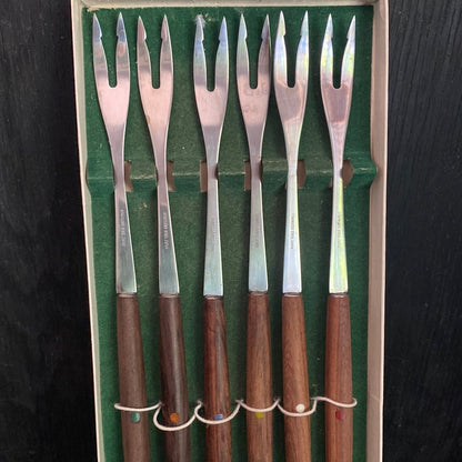 Mid Century Teak Handled Fondue Fork