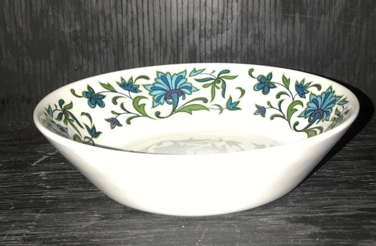 Midwinter Spanish Garden Blue Floral Fruit Bowls