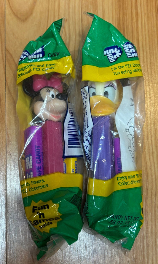 Minnie Mouse Daisy Duck Pez Dispensers