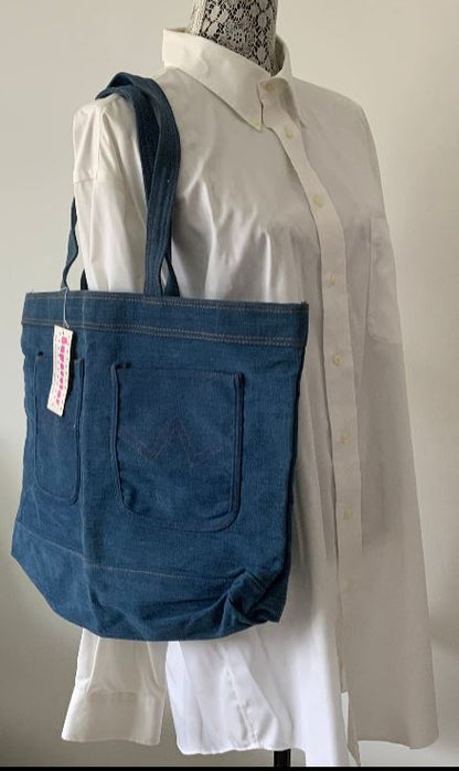 Mischief Maker Superstar Vintage Denim Jeans Tote Bag
