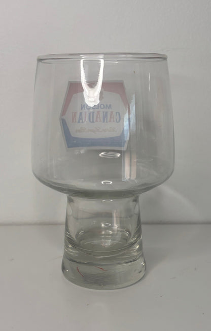 Molson Canadian Short Pilsner Beer Glass with Molson Canadian logo