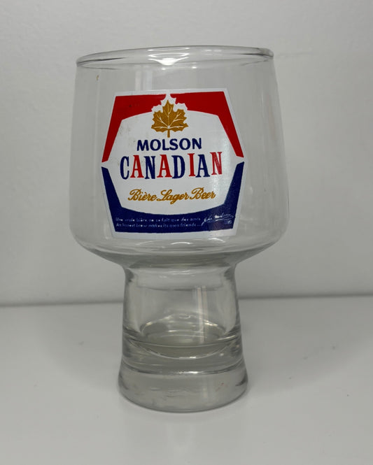 Molson Canadian Short Pilsner Beer Glass