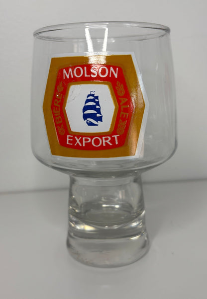 Molson Export Short Pilsner Beer Glass