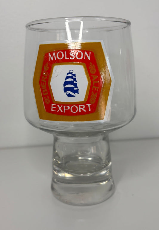 Molson Export Short Pilsner Beer Glass
